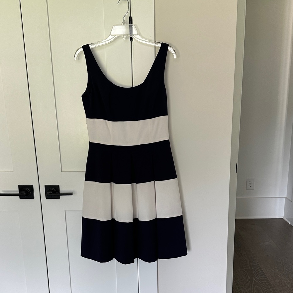 Polo by Ralph Lauren Black and White Striped Mini Dress